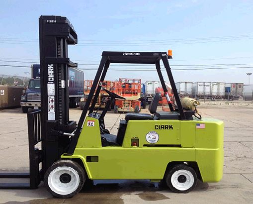 10,000 lbs Quad Cushion Tire Forklift rental for sale